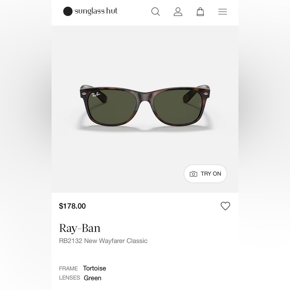 Ray-Ban Tortoise Frame Sunglasses